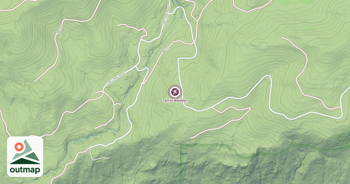 Map of Terror Boulder