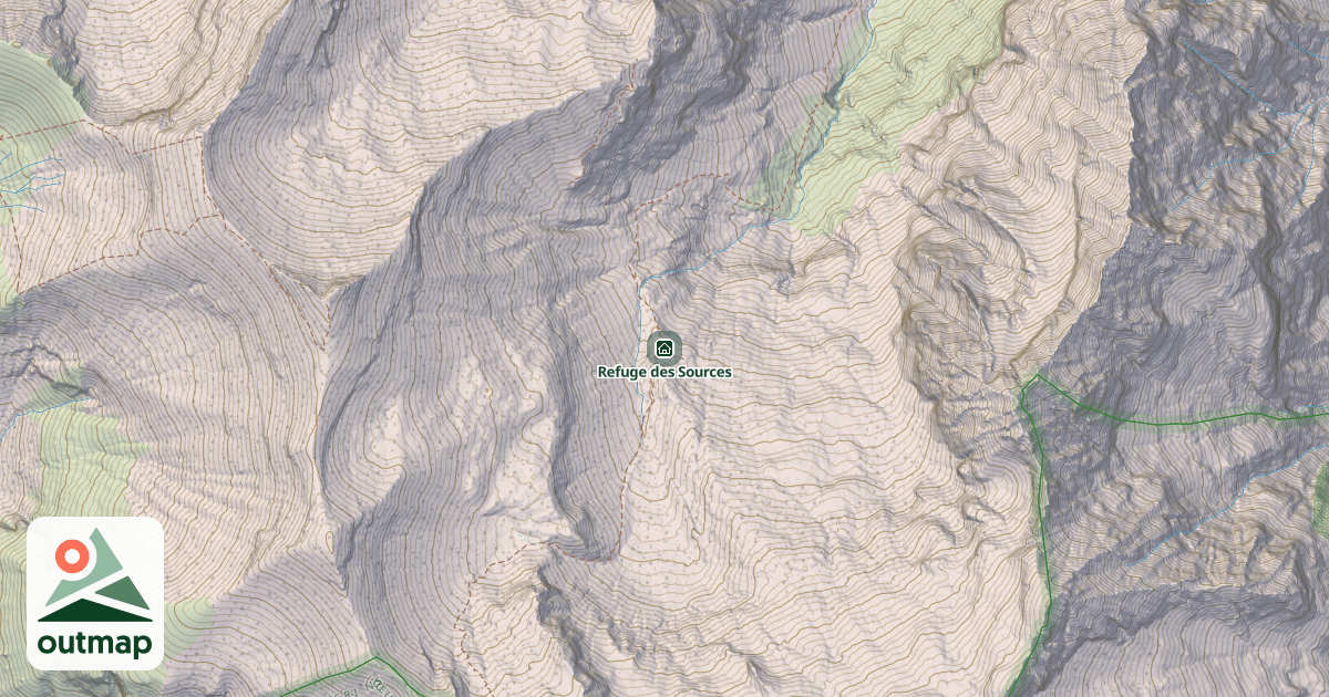 Map of Refuge des Sources