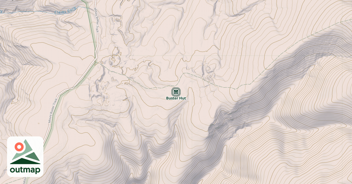 Map of Buster Hut