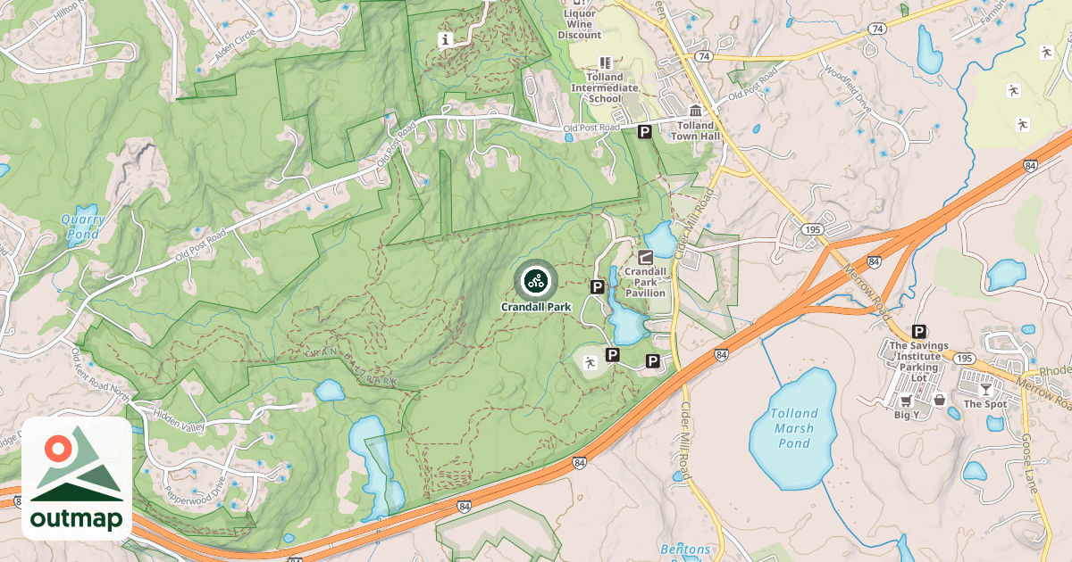 Map of Crandall Park