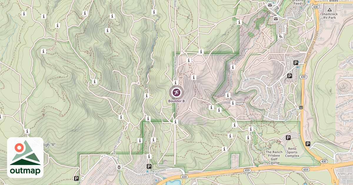 Map of Boulder B