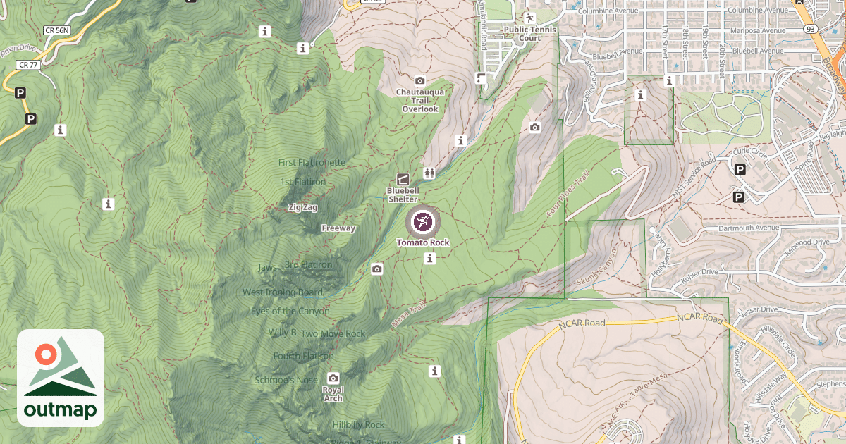 Map of Tomato Rock