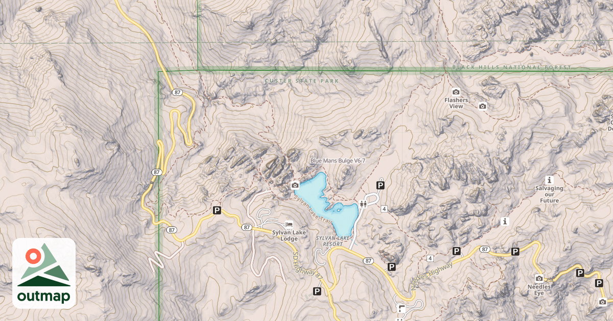 Map of Blue Mans Bulge