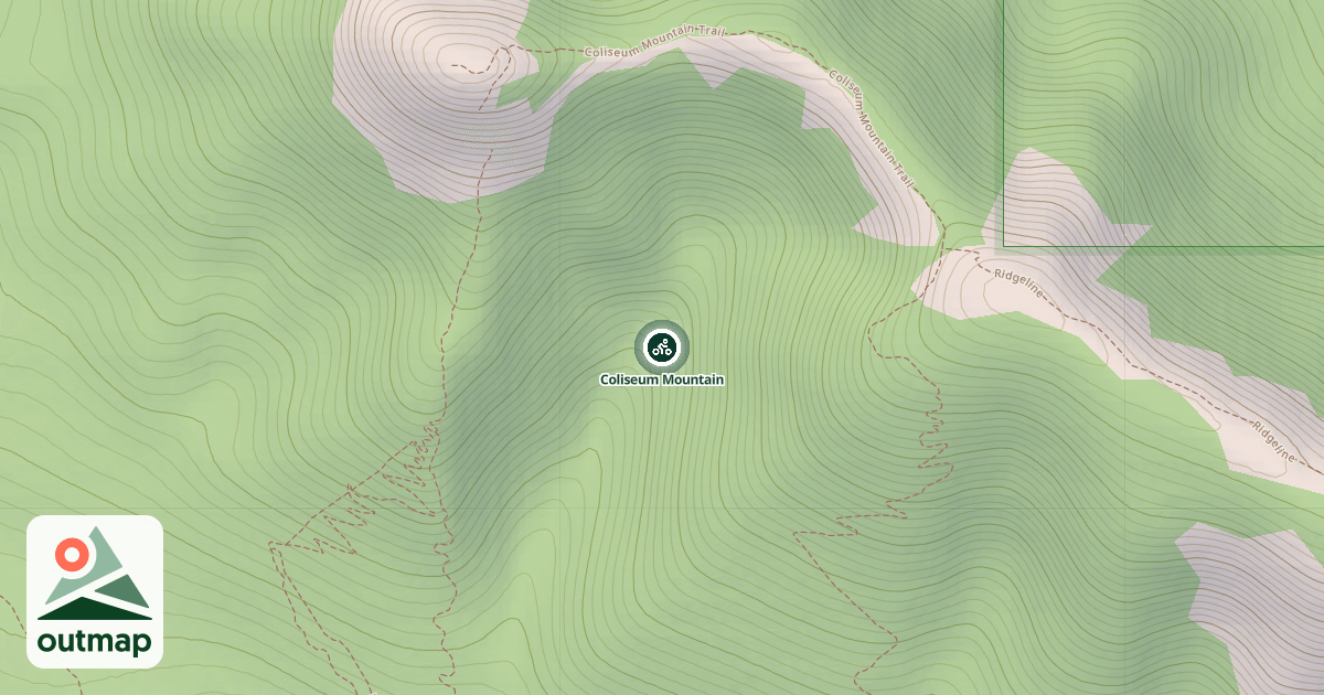 Map of Coliseum Mountain