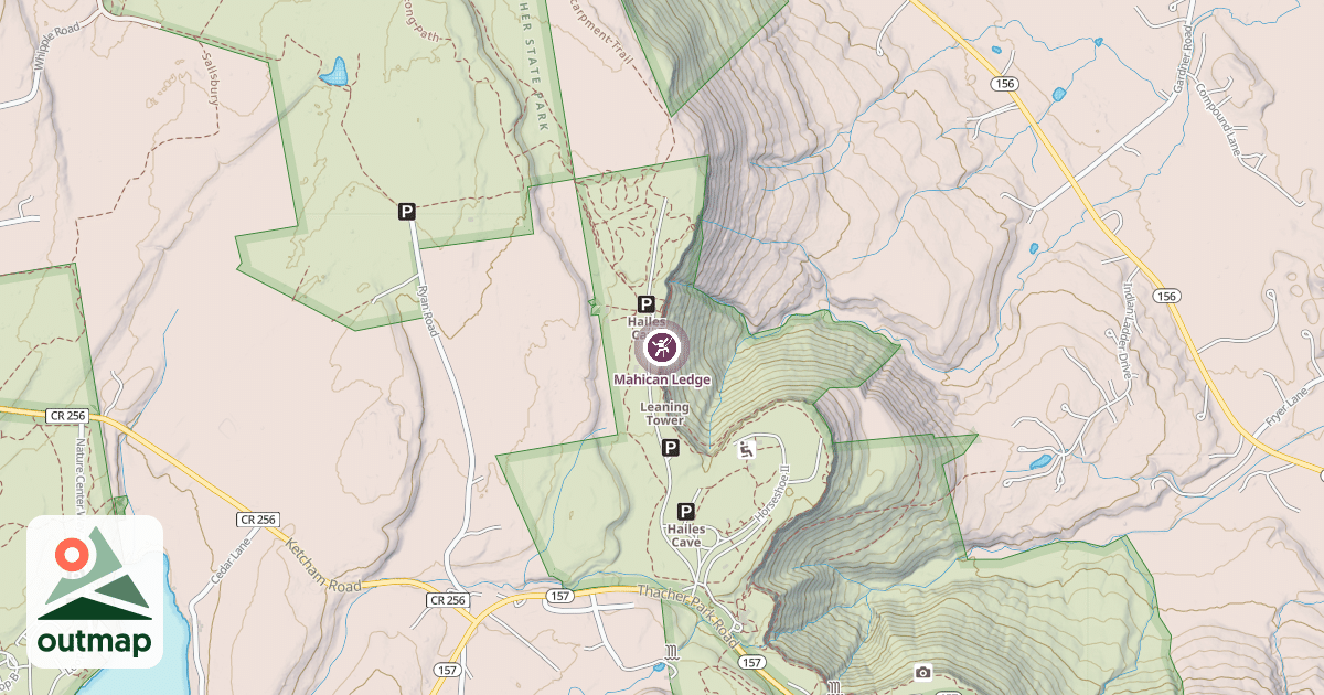 Map of Mahican Ledge