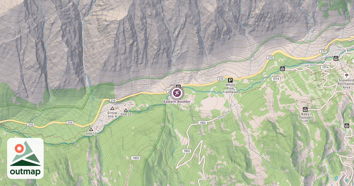 Map of Eastern Boulder
