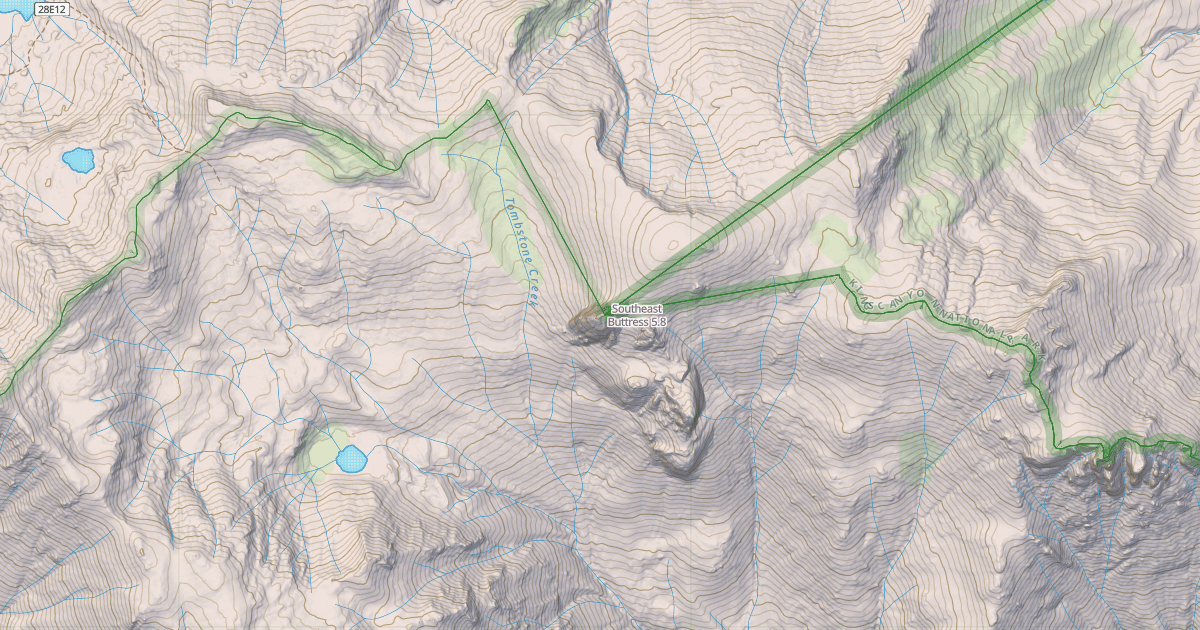 Map preview of Southeast Buttress