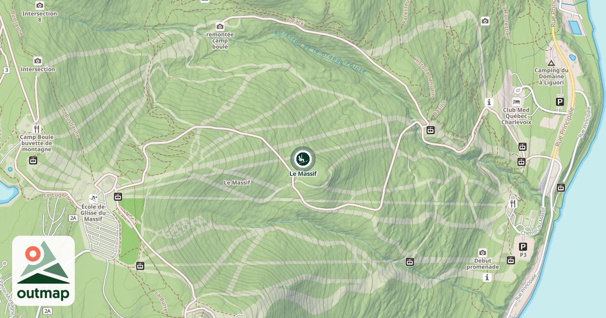 Map of Le Massif