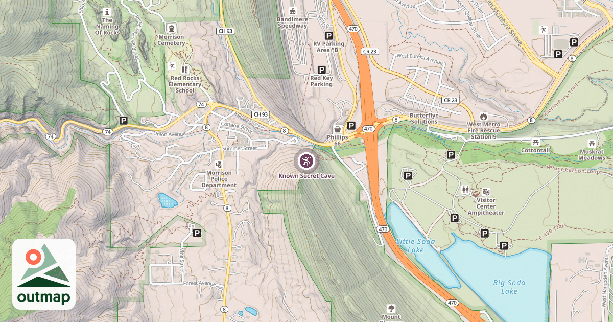 Map of Known Secret Cave