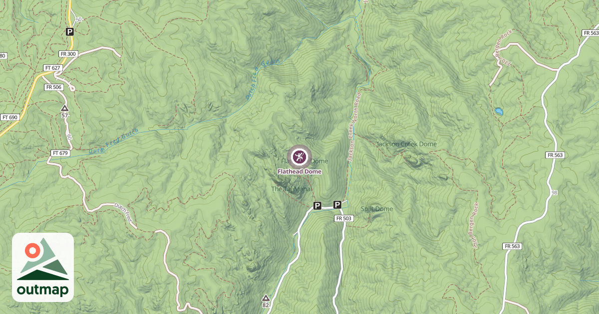 Map of Flathead Dome