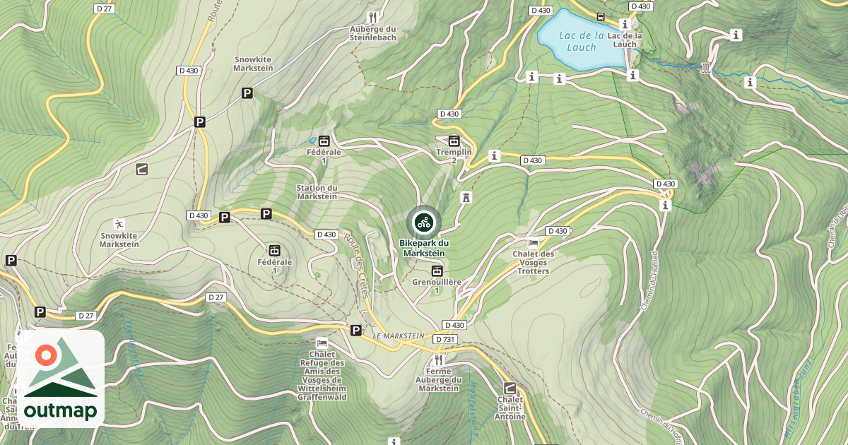Map of Bikepark du Markstein