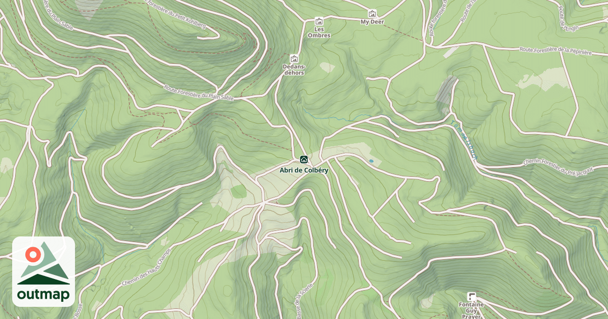 Map of Abri de Colbéry