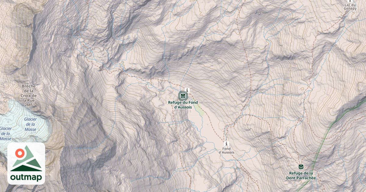 Map of Refuge du Fond d'Aussois