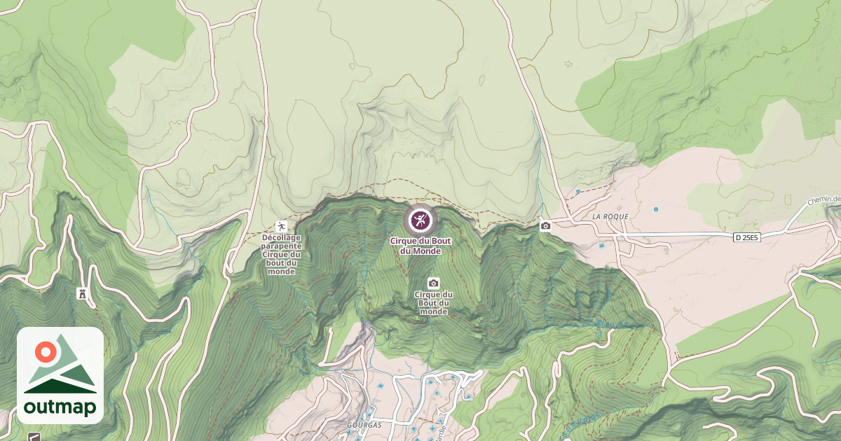 Map of Cirque du Bout du Monde
