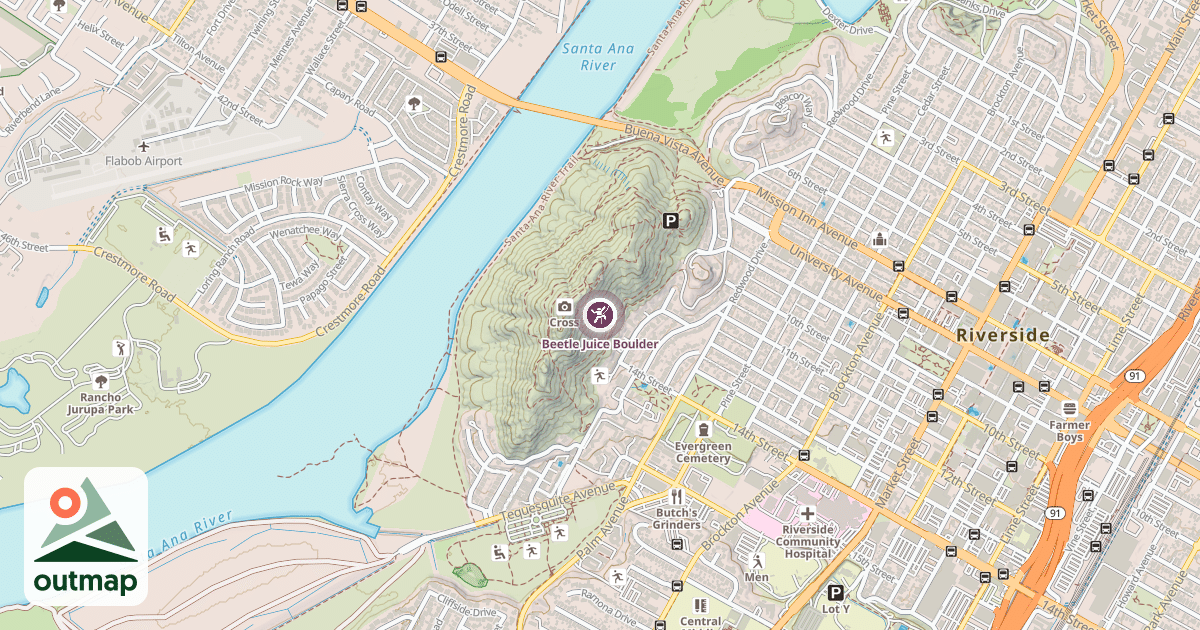 Map of Beetle Juice Boulder