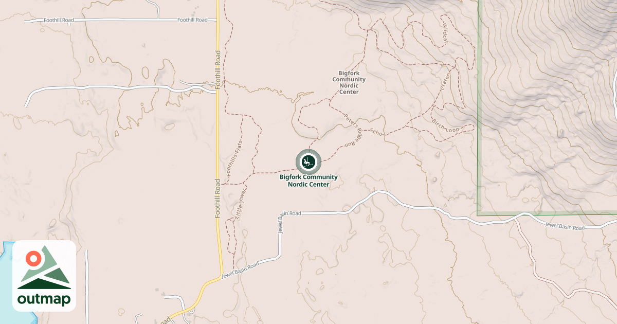 Map of Bigfork Community Nordic Center