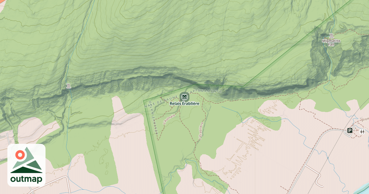 Map of Relais Érablière
