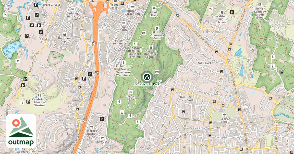 Map of Prospect Hill Park
