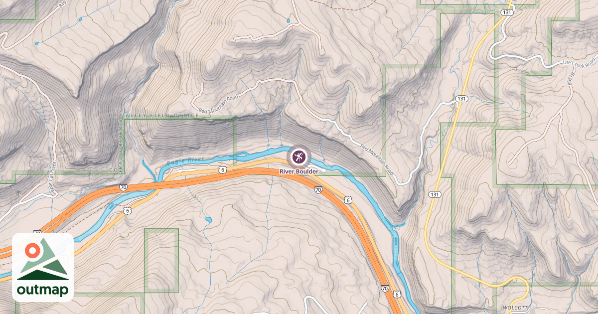 Map of River Boulder