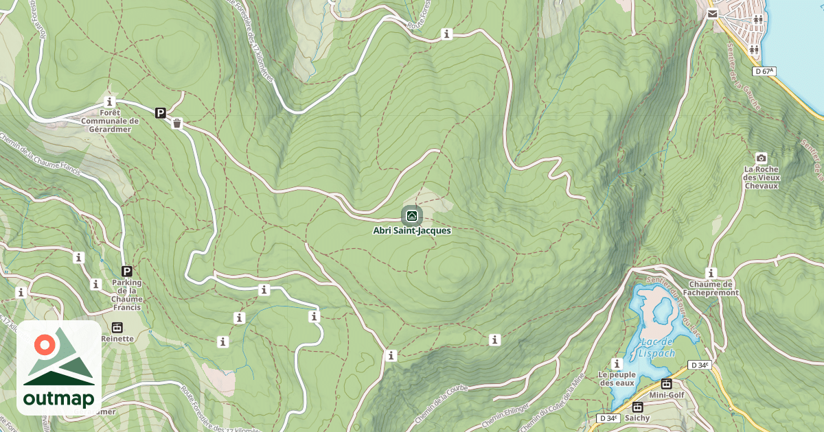 Map of Abri Saint-Jacques