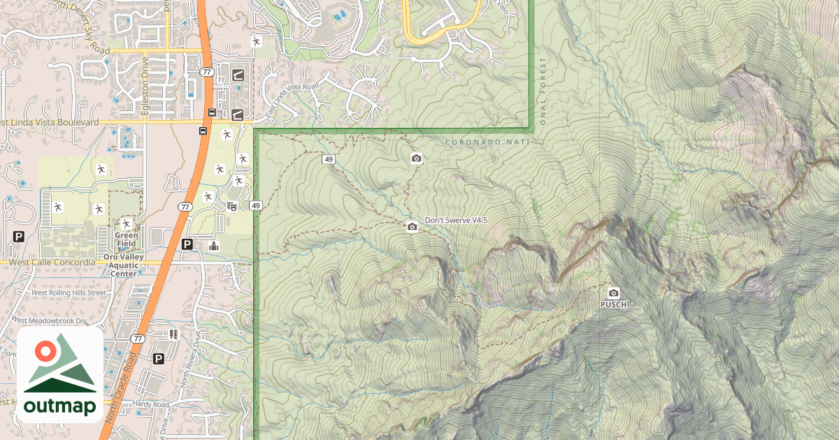 Map of Don't Swerve