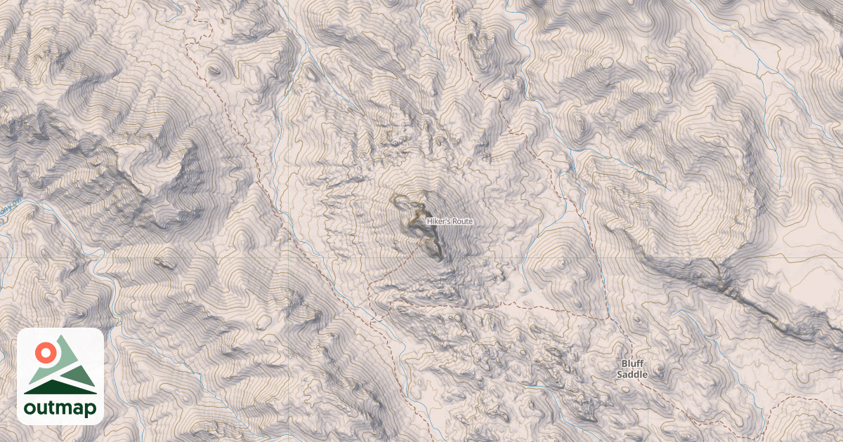 Map of Hiker's Route