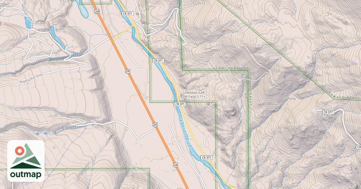 Map of Unknown (Left SW Face)