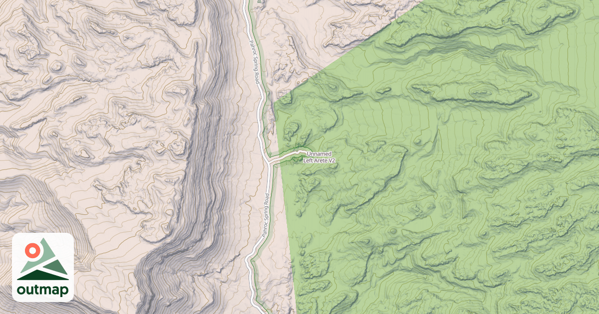 Map of Unnamed Left Arete