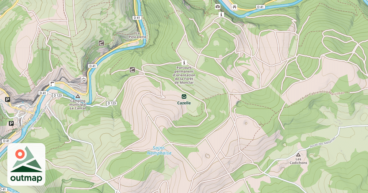 Map of Cazelle