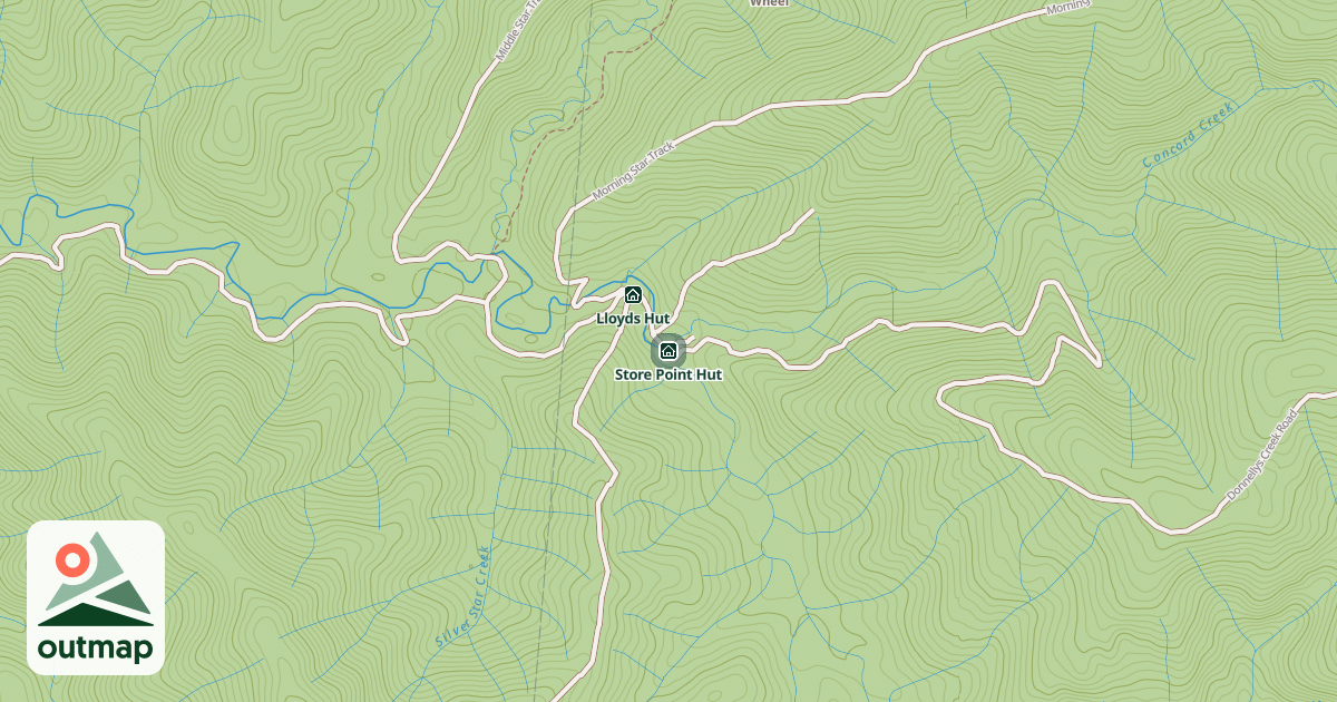 Map of Store Point Hut