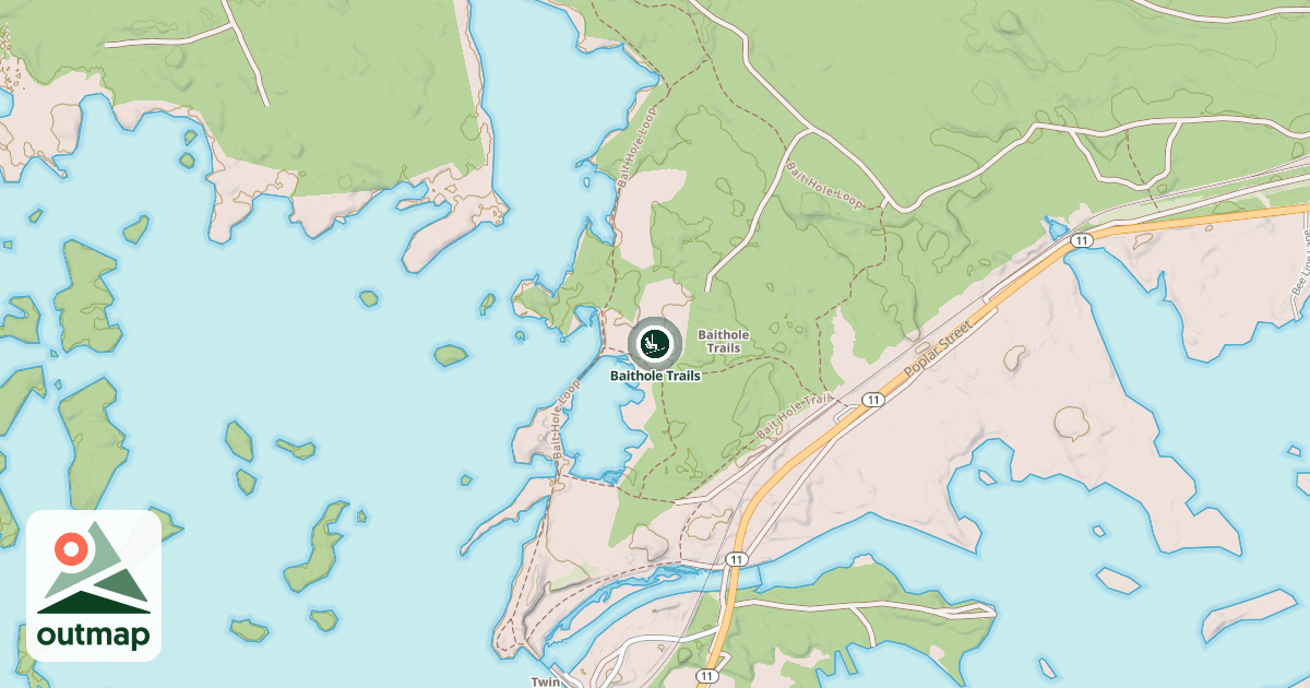Map of Baithole Trails