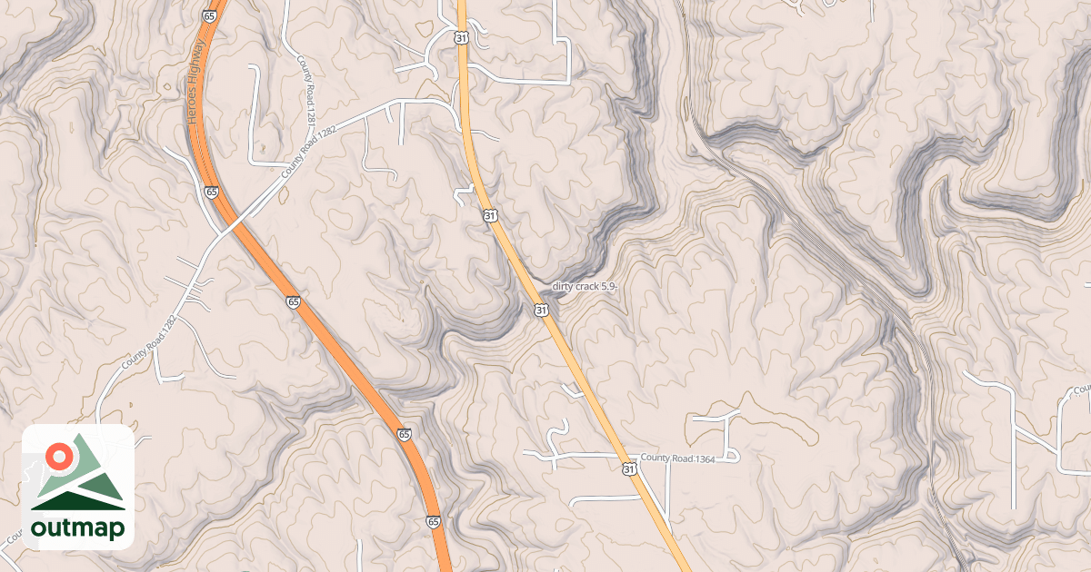 Map of dirty crack
