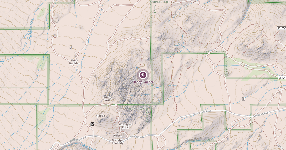 Map preview of Honey Boulder
