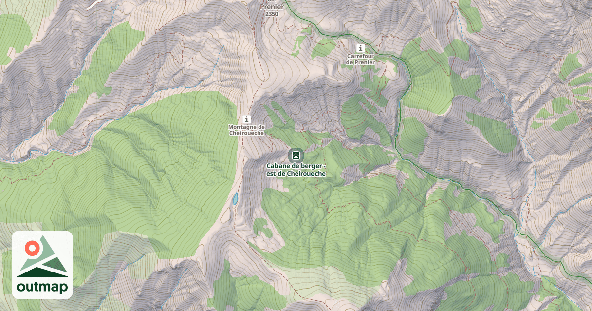 Map of Cabane de berger - est de Cheiroueche