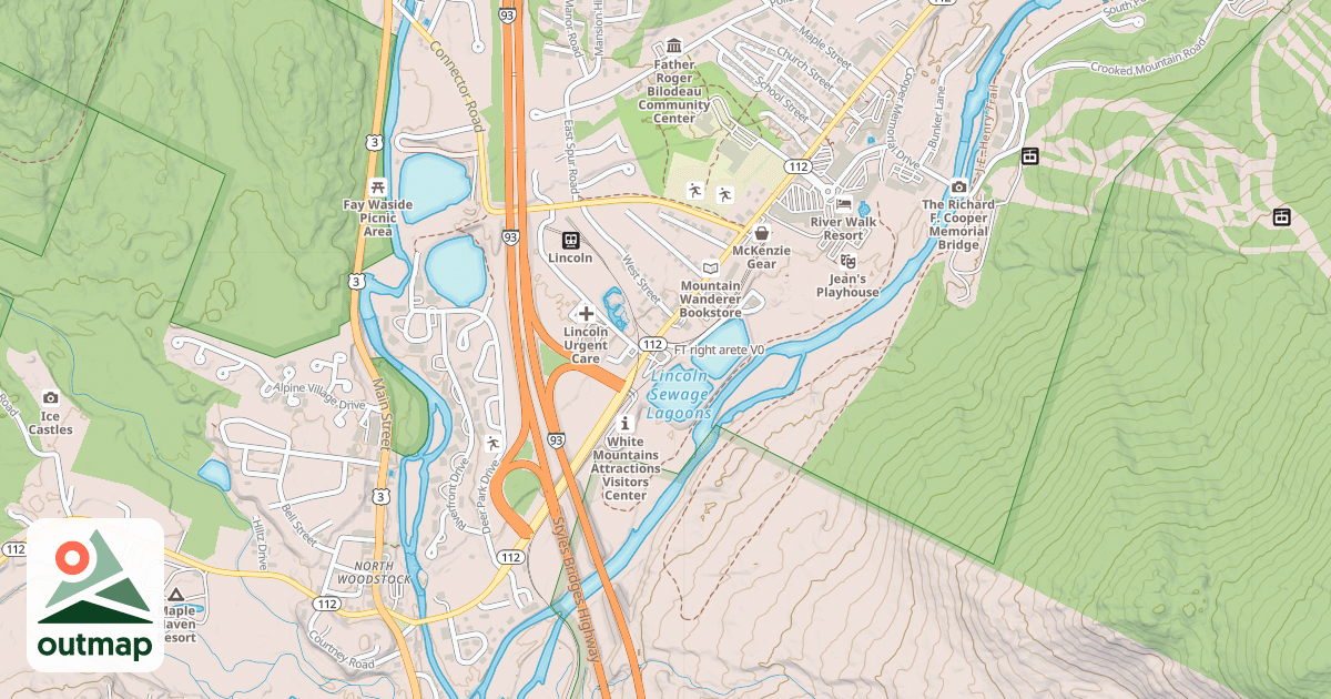 Map of FT right arete