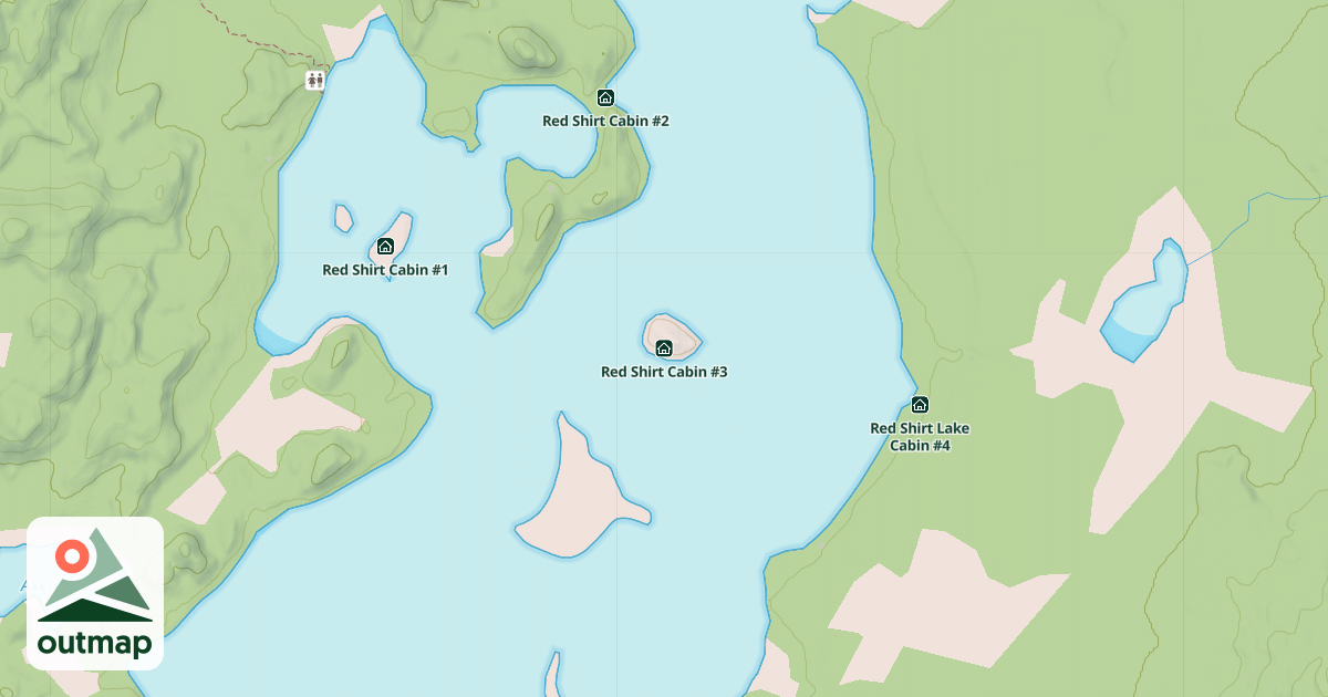 Map of Red Shirt Cabin #3
