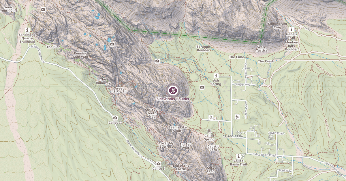 Map preview of Sidewinder Boulder