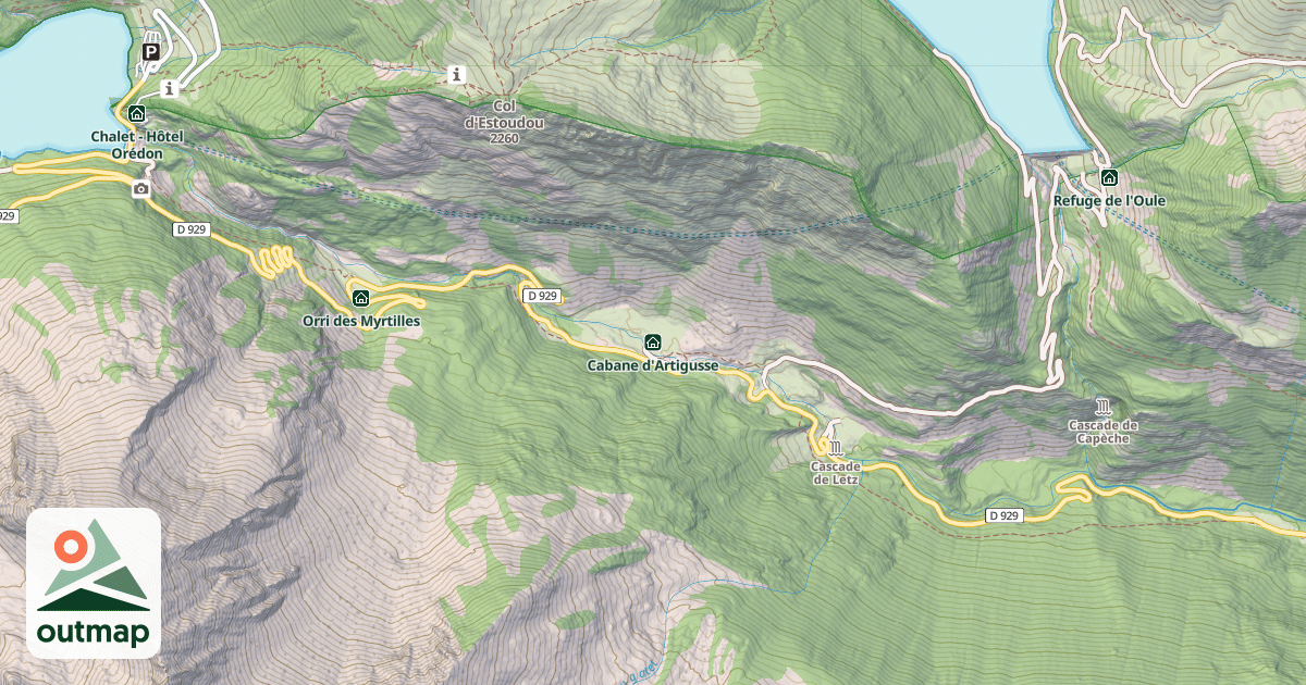 Map of Cabane d'Artigusse