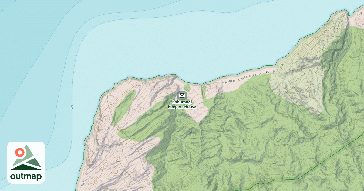 Map of Kahurangi Keepers House