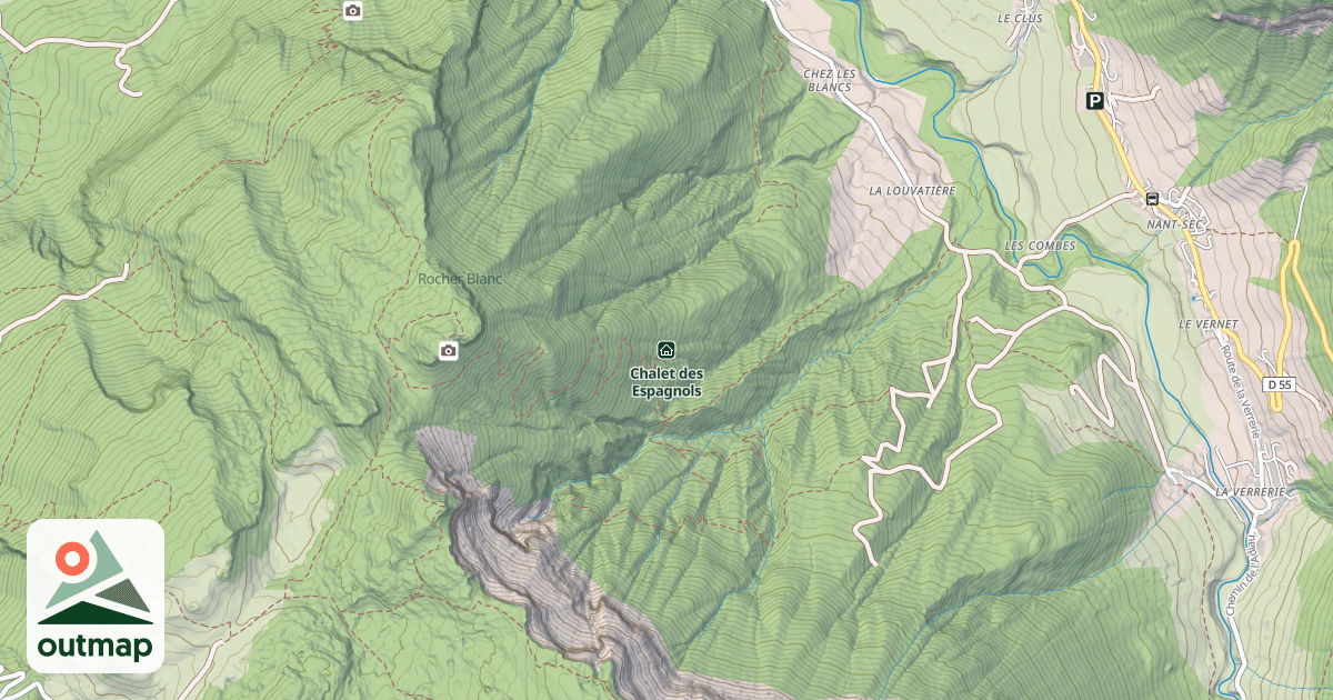Map of Chalet des Espagnols