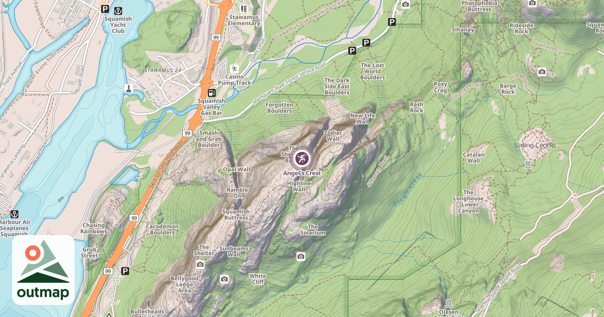 Map of Angel's Crest