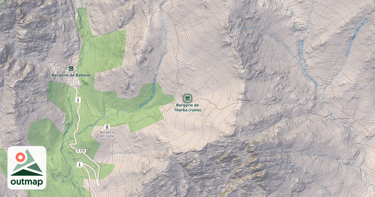 Map of Bergerie de Tilarba (ruins)