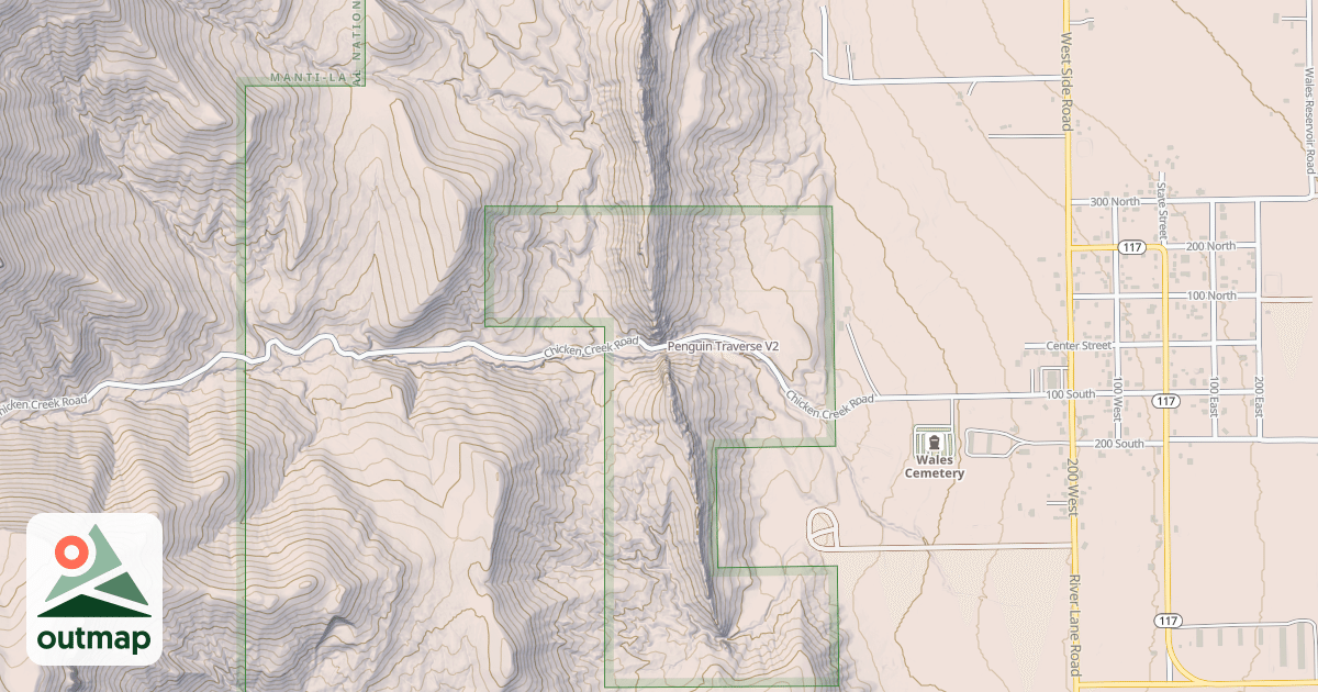 Map of Penguin Traverse