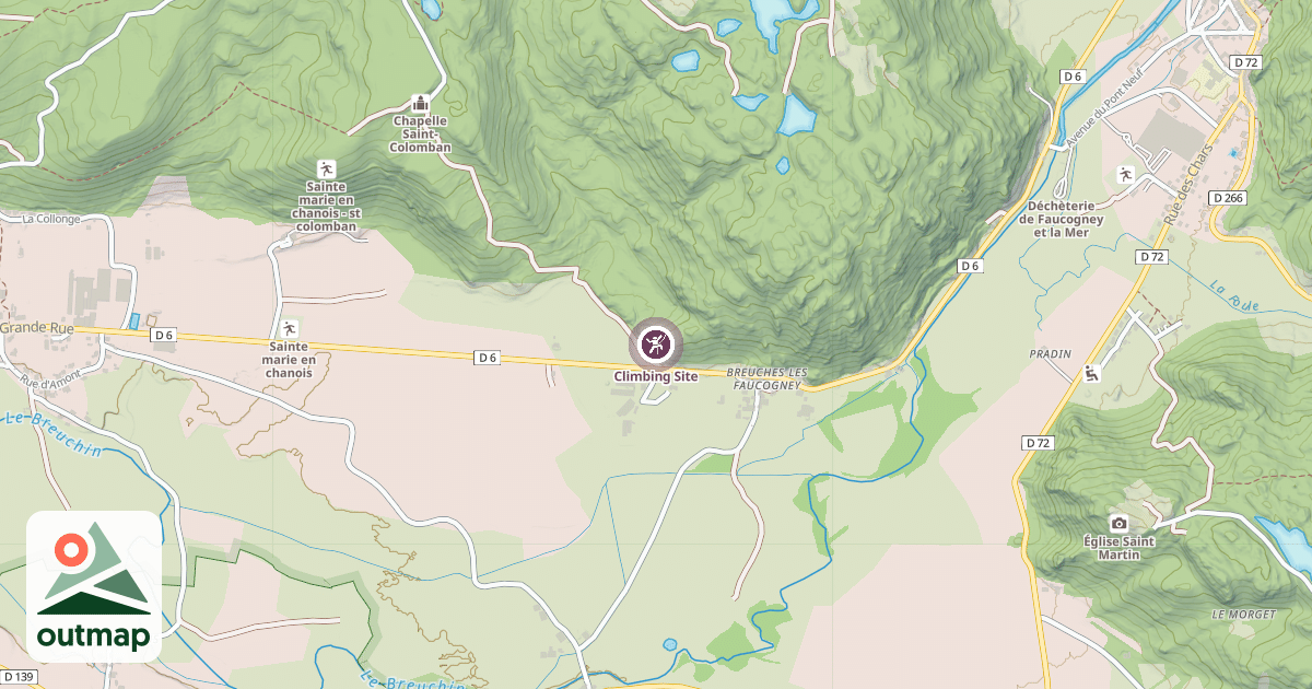 Map of Climbing Site