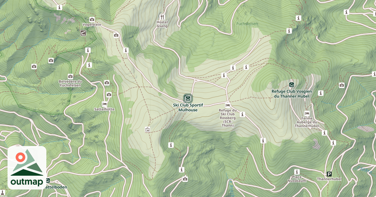 Map of Ski Club Sportif Mulhouse