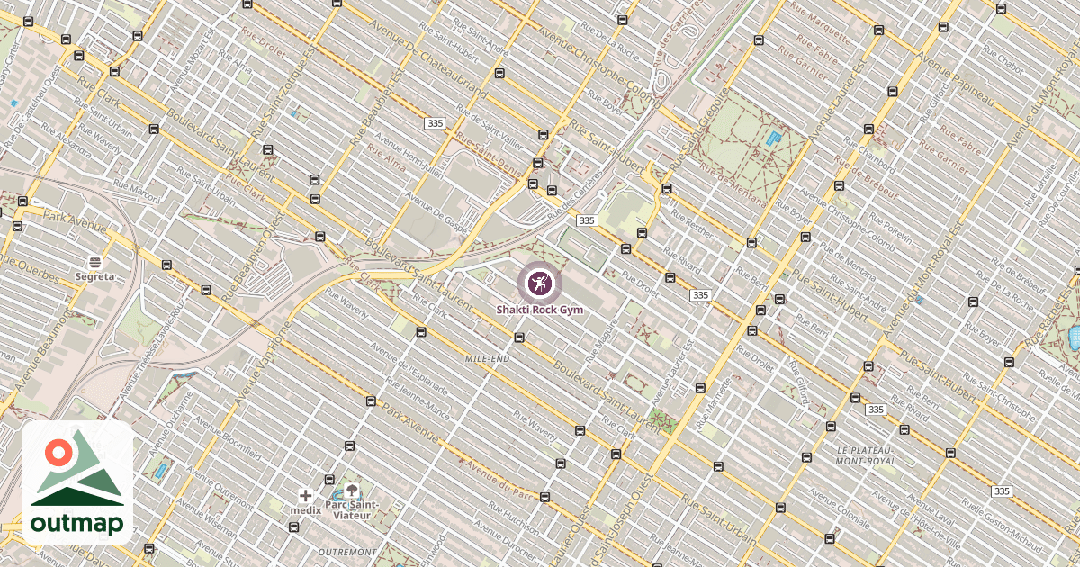 Map of Shakti Rock Gym