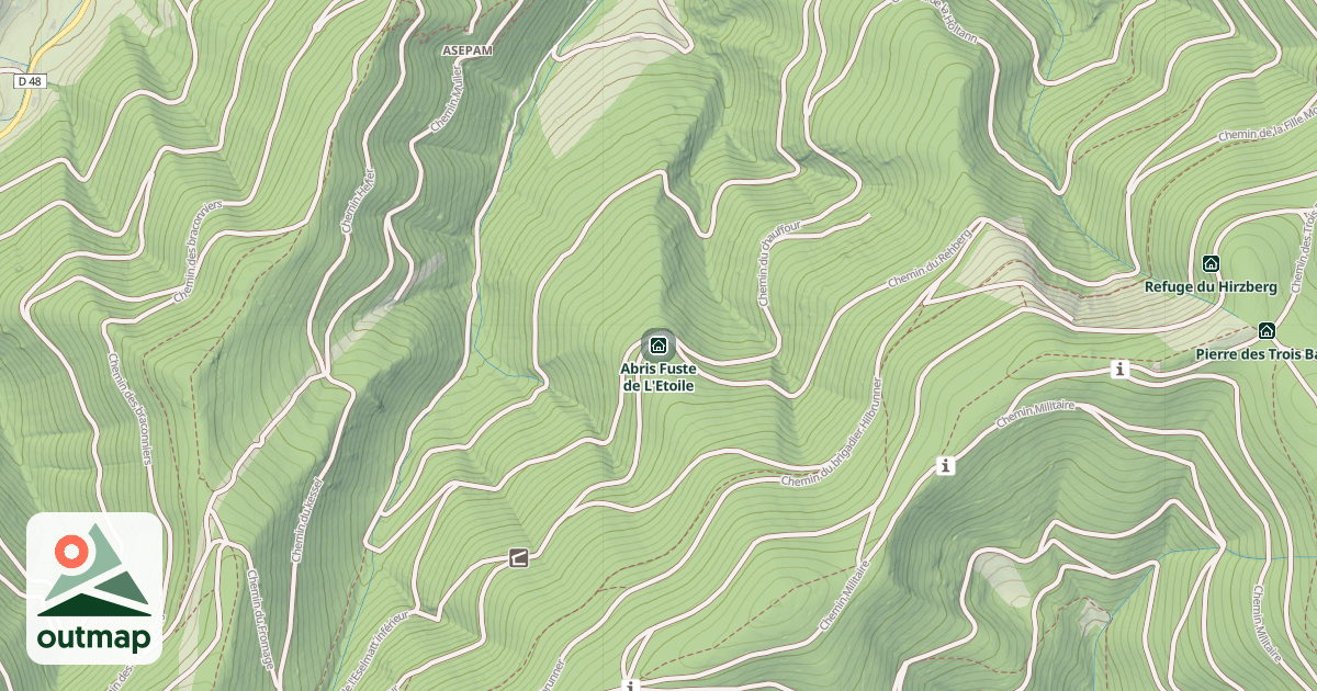Map of Abris Fuste de L'Etoile