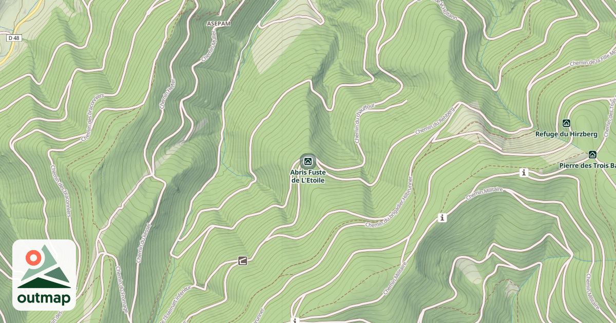 Map of Abris Fuste de L'Etoile