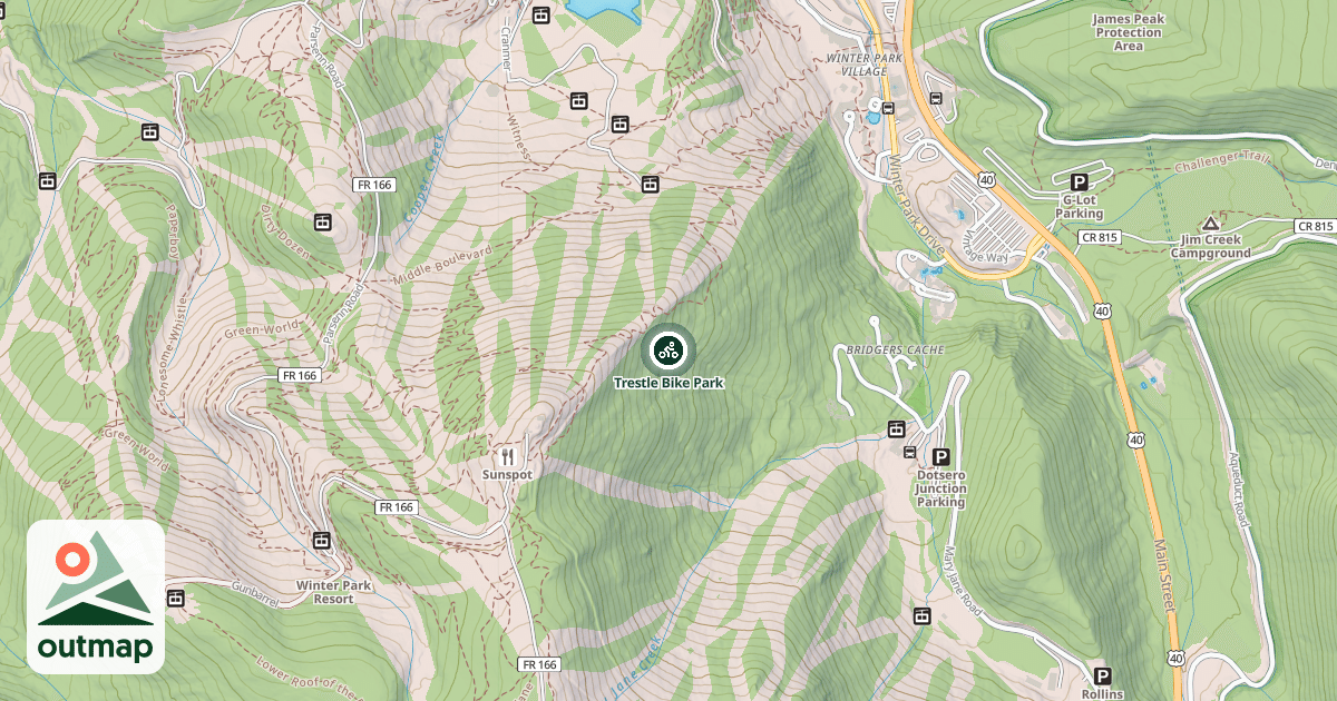 Map of Trestle Bike Park
