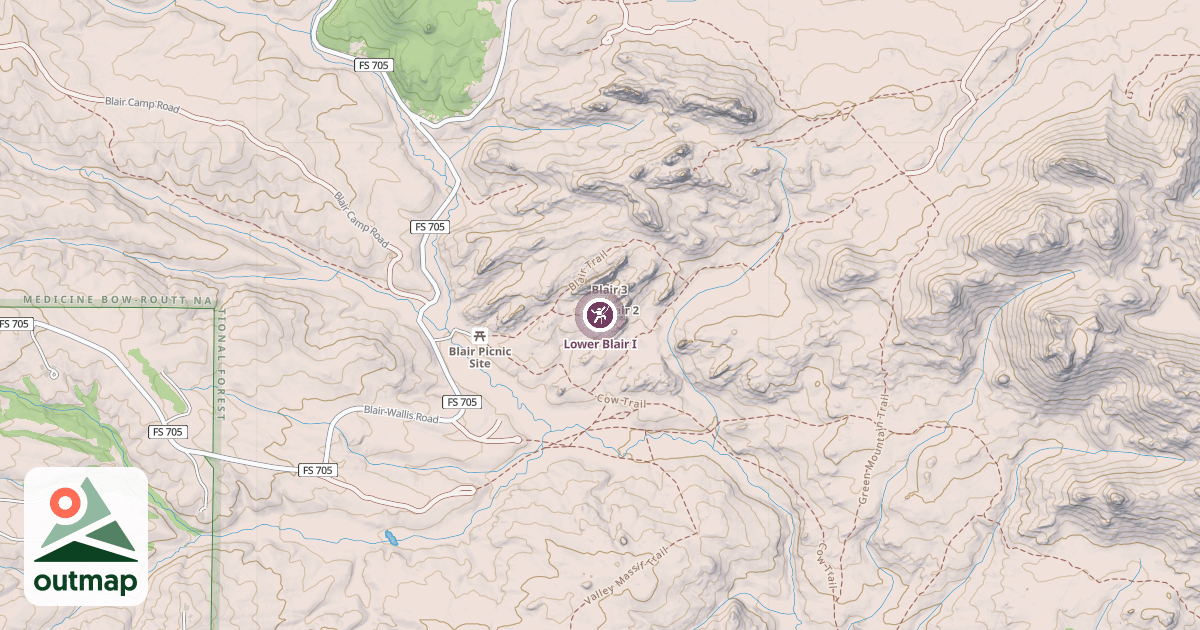 Map of Lower Blair I